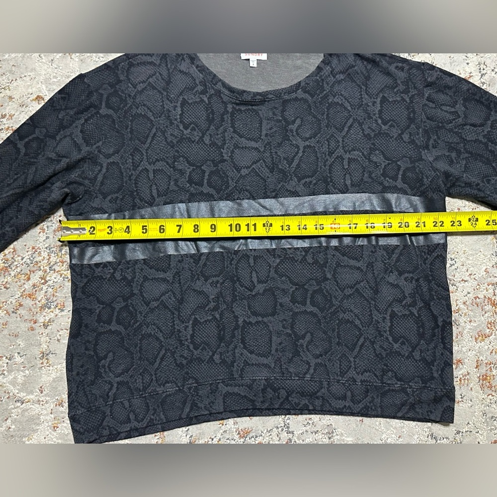 Sundry varsity python pullover sweatshirt size Me… - image 4